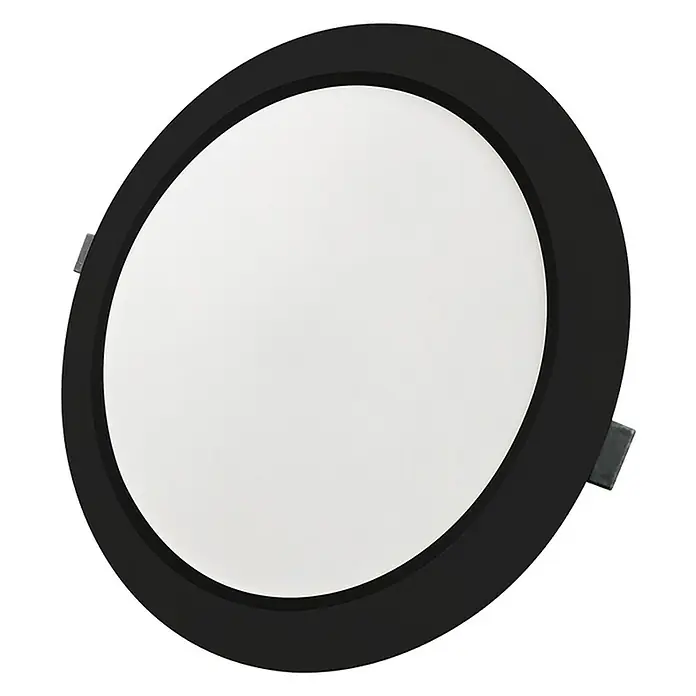 Luxula LED-Einbauleuchte - 24 W, Schwarz, Weiß, Mehrfarbig