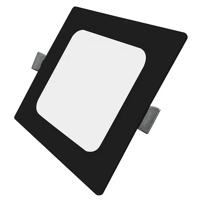 Luxula LED-Einbauleuchte - 12 W, Schwarz, Weiß, Mehrfarbig
