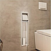 Hornacina Egean (L x An x Al: 10 x 17 x 60 cm, Acero inoxidable, Blanco) | BAUHAUS
