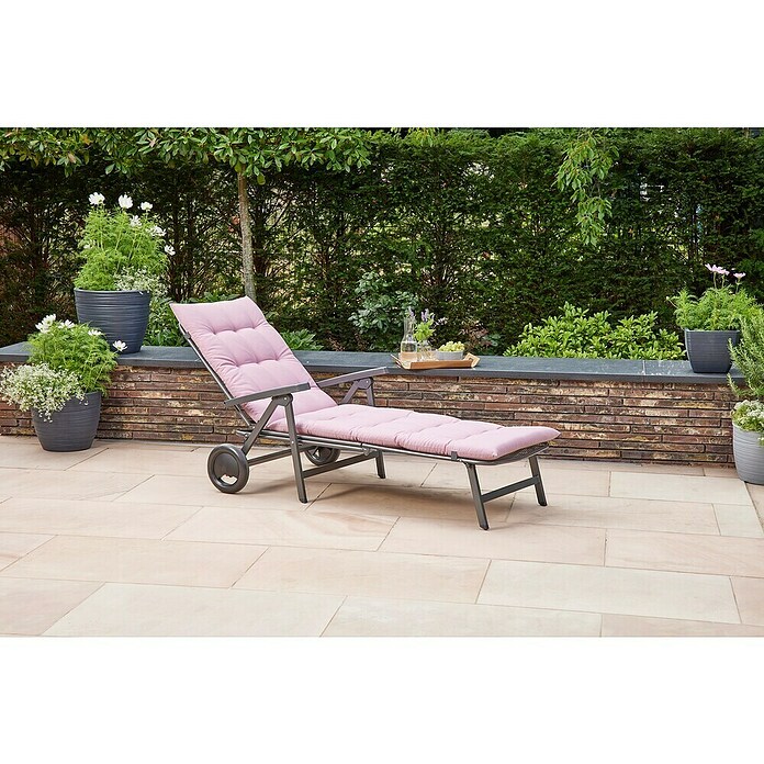 Siena Garden Atria Liegenauflage (L x B x H: 200 x 58 x 6 cm, Altrosa, Polyester, 1 Stk.) | BAUHAUS