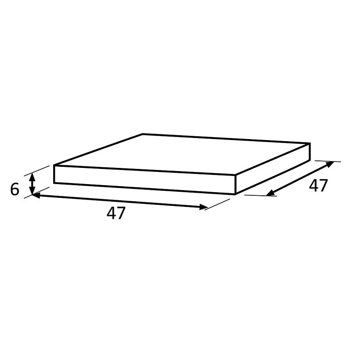 Siena Garden Atria Outdoor-Sitzkissen (L x B x H: 48 x 48 x 6 cm, Grau, Polyester) | BAUHAUS