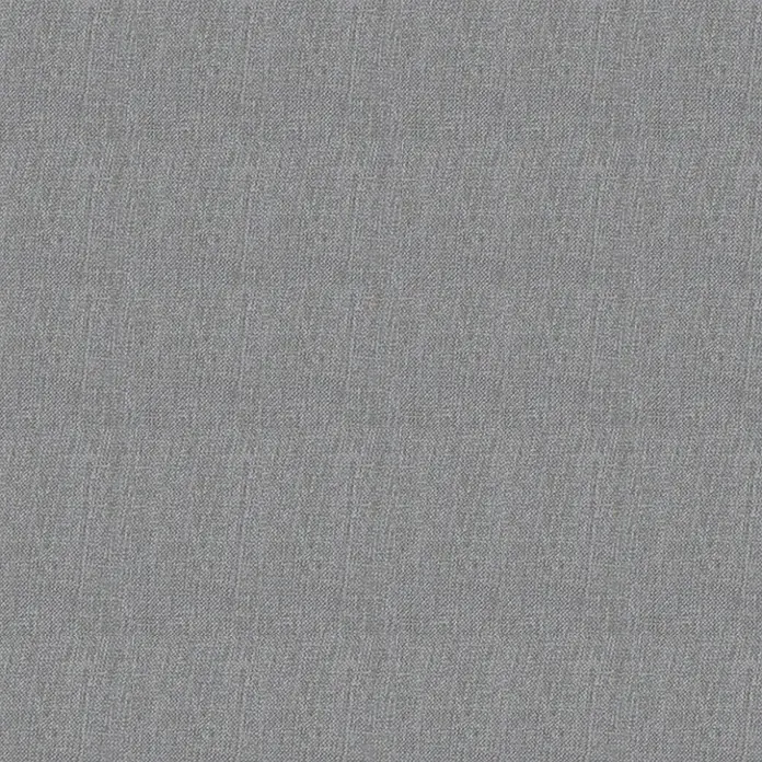 Siena Garden Atria Sitzauflage - L x B x H: 110 x 48 x 6 cm, Silber, Polyester, 1 Stk. - Nahaufnahme einer gleichmäßigen grauen Stofftextur mit feinem Webmuster.