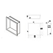 Hornacina Indic Led (L x An x Al: 10 x 33 x 33 cm, Acero inoxidable, Negro) | BAUHAUS