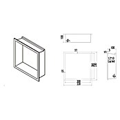 Hornacina Indic Led (L x An x Al: 10 x 33 x 33 cm, Acero inoxidable, Níquel) | BAUHAUS