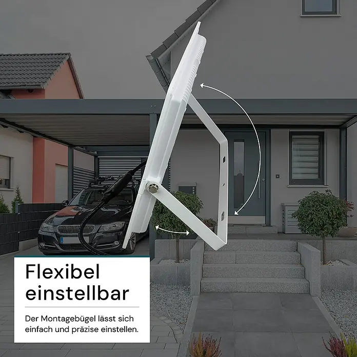 Luxula LED-Strahler - 300 W, 30.000 lm, L x B x H: 45 x 3,5 x 37 cm, IP65