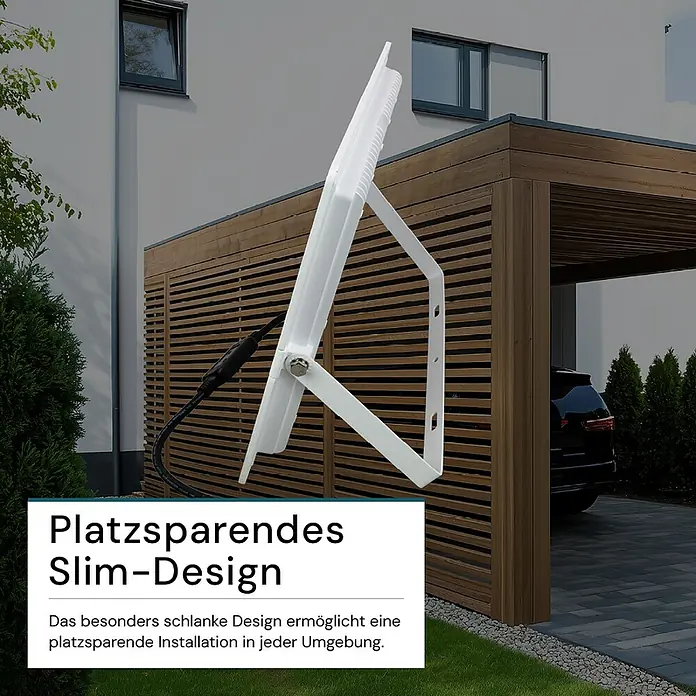 Luxula LED-Strahler - 300 W, 30.000 lm, L x B x H: 45 x 3,5 x 37 cm, IP65