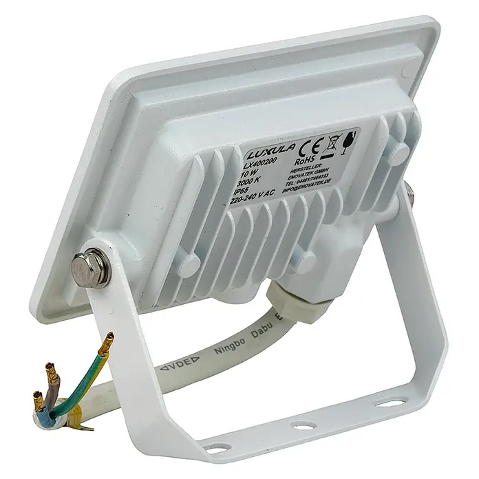 Luxula LED-Strahler - 10 W, 1.000 lm, L x B x H: 10,8 x 2,4 x 10 cm, IP65
