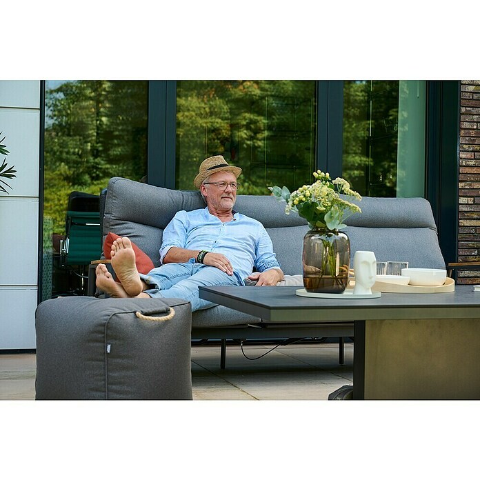 Siena Garden Sitzhocker Integral (B x T x H: 48 x 46 x 46 cm, Charcoal, Polyester) | BAUHAUS