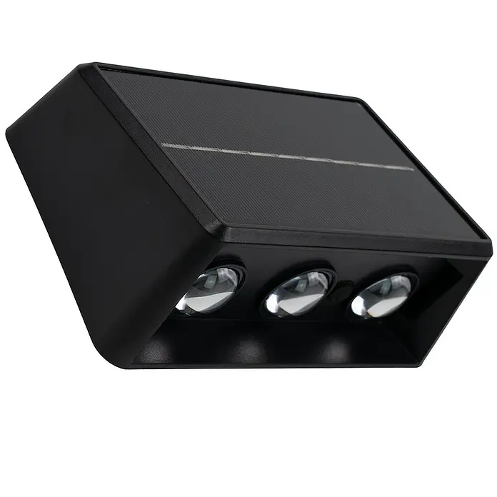 Luxula Solar-Außenwandleuchte - Schwarz, IP54