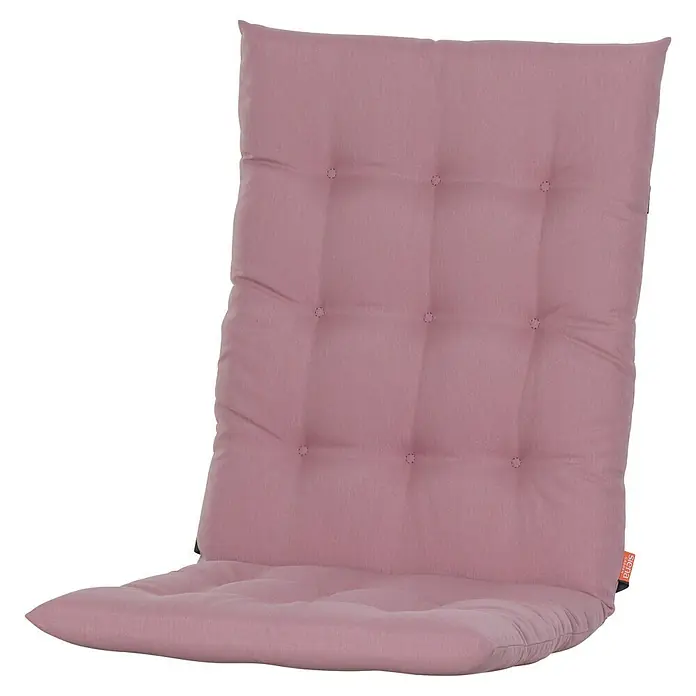 Siena Garden Atria Sitzauflage - L x B x H: 110 x 48 x 6 cm, Altrosa, Polyester, 1 Stk. - Gestepptes, rosafarbenes Stuhlkissen aus weichem Stoff für mehr Komfort.
