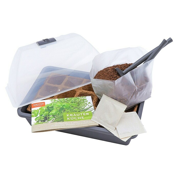 Siena Garden Anzucht-Set MALMÖ (Anthrazit, 29 x 19 x 19 cm, Kunststoff) | BAUHAUS