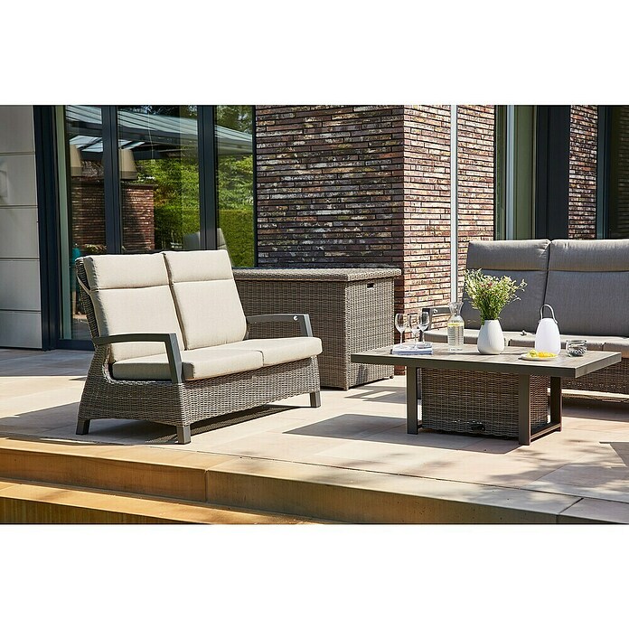 Siena Garden Corido Loungesofa (Charcoal Grey, Aluminium, Max. Personenzahl: 2 Stk.) | BAUHAUS