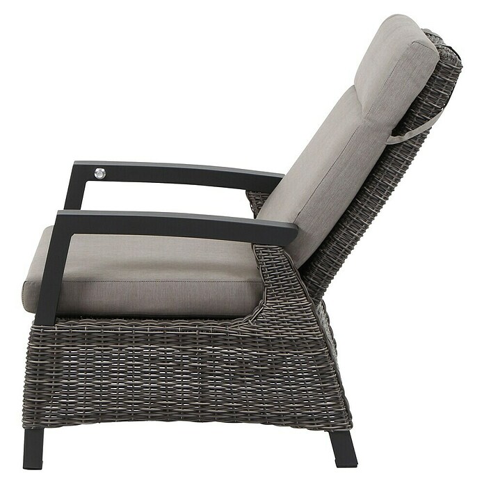 Siena Garden Corido Loungesessel (L x B x H: 81 x 81 x 87 cm, Grau, Rückenlehne verstellbar) | BAUHAUS
