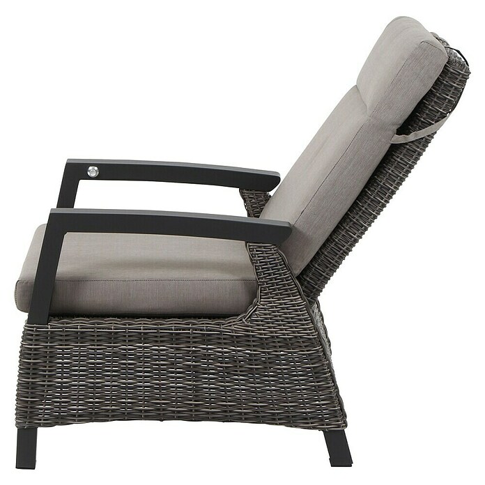 Siena Garden Corido Loungesessel (L x B x H: 81 x 81 x 87 cm, Grau, Rückenlehne verstellbar) | BAUHAUS