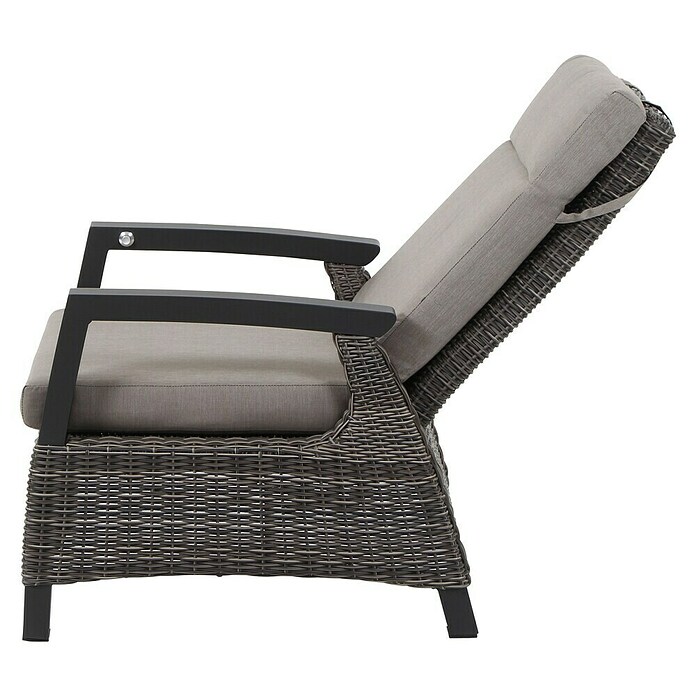 Siena Garden Corido Loungesessel (L x B x H: 81 x 81 x 87 cm, Grau, Rückenlehne verstellbar) | BAUHAUS