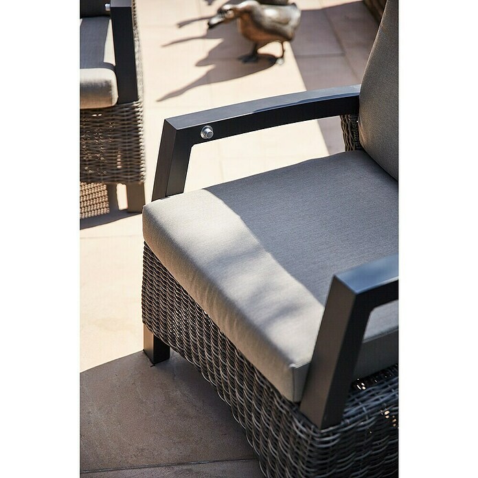 Siena Garden Corido Loungesessel (L x B x H: 81 x 81 x 87 cm, Grau, Rückenlehne verstellbar) | BAUHAUS
