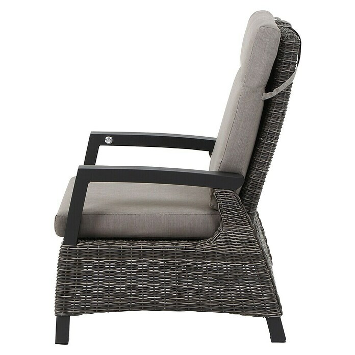 Siena Garden Corido Loungesessel (L x B x H: 81 x 81 x 87 cm, Grau, Rückenlehne verstellbar) | BAUHAUS