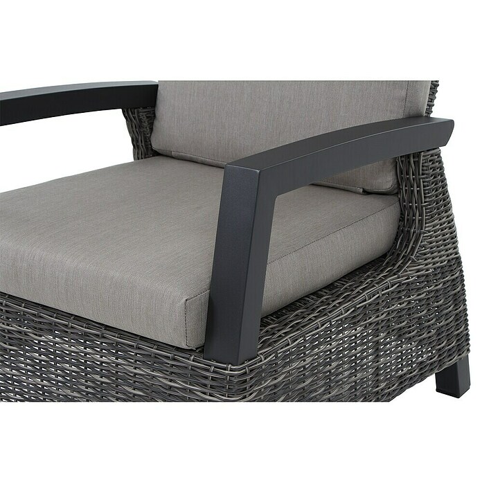 Siena Garden Corido Loungesessel (L x B x H: 81 x 81 x 87 cm, Grau, Rückenlehne verstellbar) | BAUHAUS