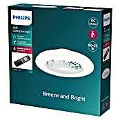 Philips Ventilador de techo Amigo (Blanco, 57,7 cm, 60 W, Blanco cálido) | BAUHAUS