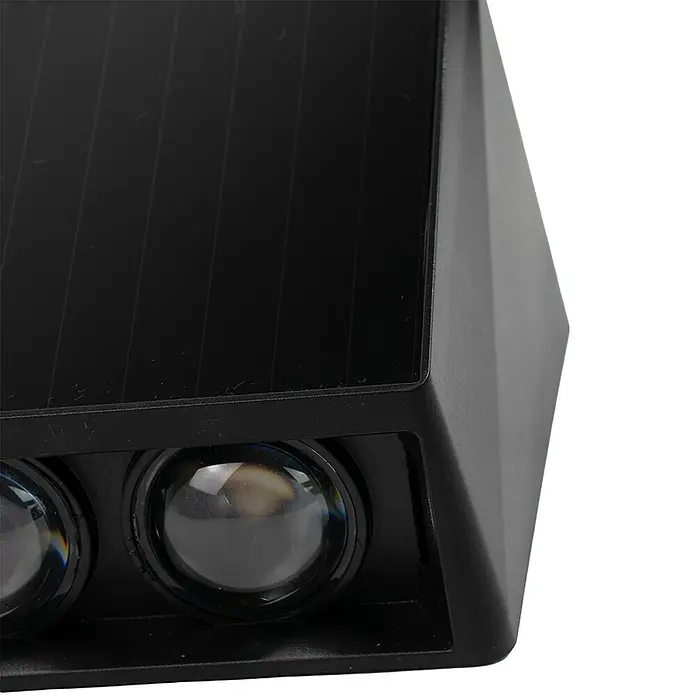 Luxula Solar-Außenwandleuchte - Schwarz, IP54