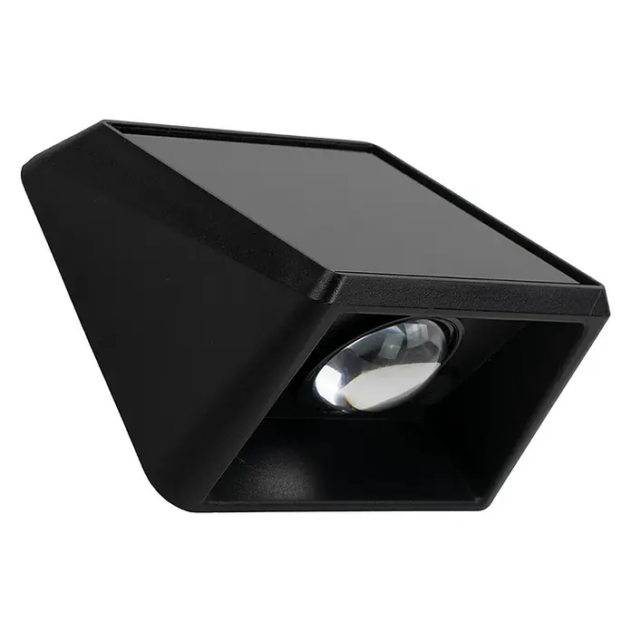 Luxula Solar-Außenwandleuchte - Schwarz, IP54