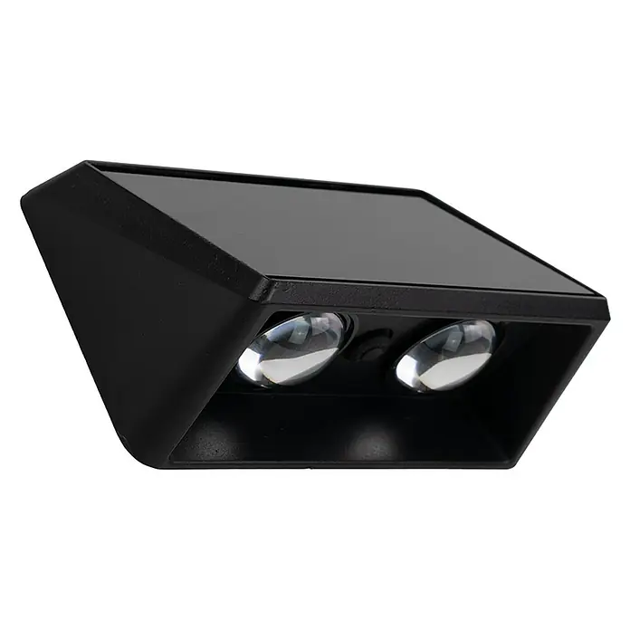 Luxula Solar-Außenwandleuchte - Schwarz, IP54