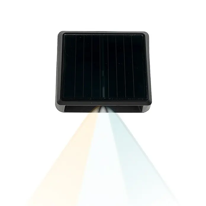 Luxula Solar-Außenwandleuchte - Schwarz, IP54