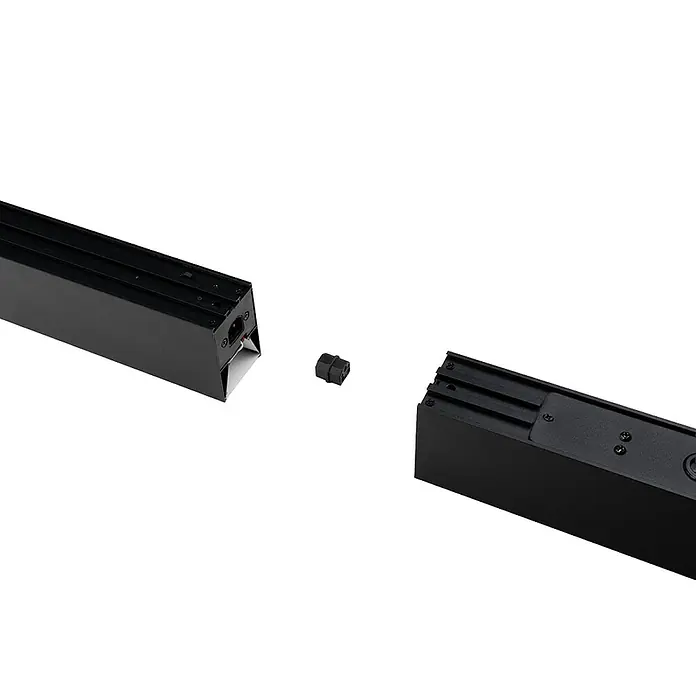 Luxula LED-Pendelleuchte - 40 W, L x B x H: 130 x 6 x 8 cm, Schwarz