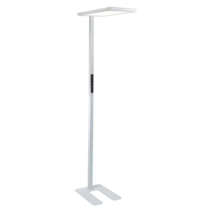 Luxula LED-Stehleuchte - 100 W, Höhe: 203 cm, Weiß