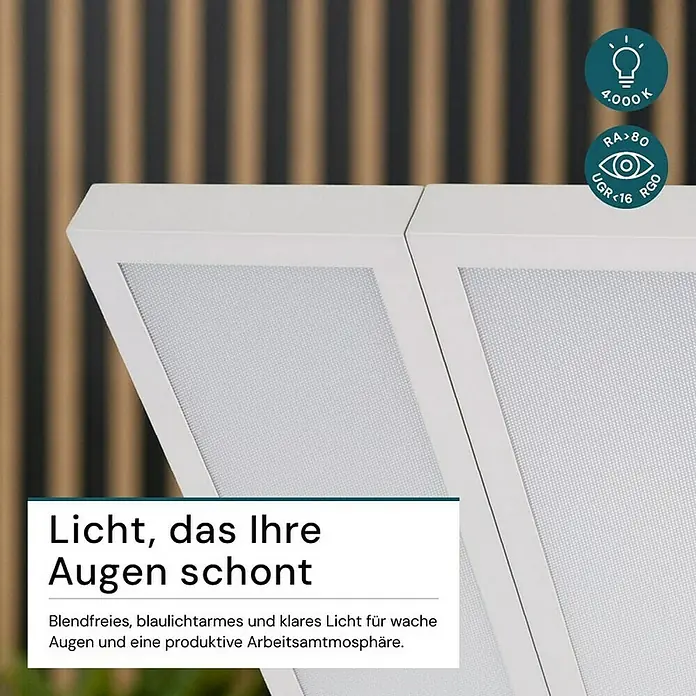 Luxula LED-Stehleuchte - 120 W, Höhe: 202 cm, Weiß