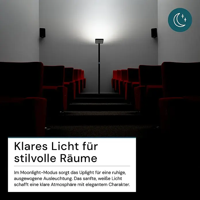 Luxula LED-Stehleuchte - 100 W, Weiß