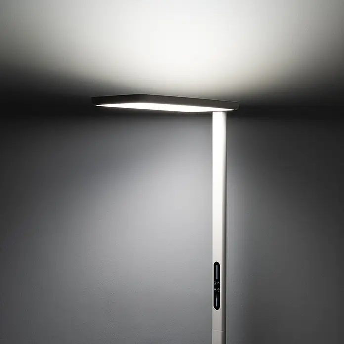 Luxula LED-Stehleuchte - 100 W, Weiß