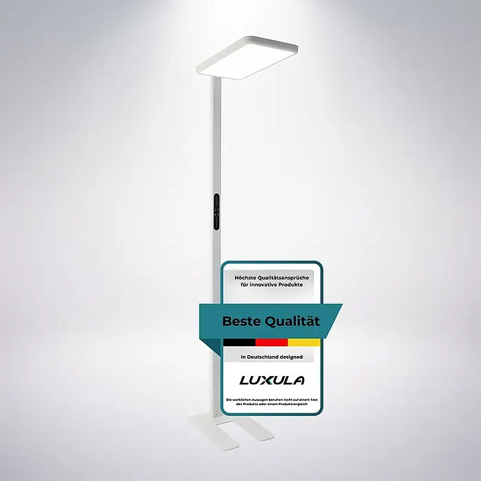 Luxula LED-Stehleuchte - 100 W, Weiß
