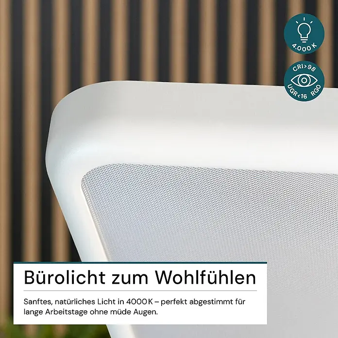 Luxula LED-Stehleuchte - 100 W, Weiß