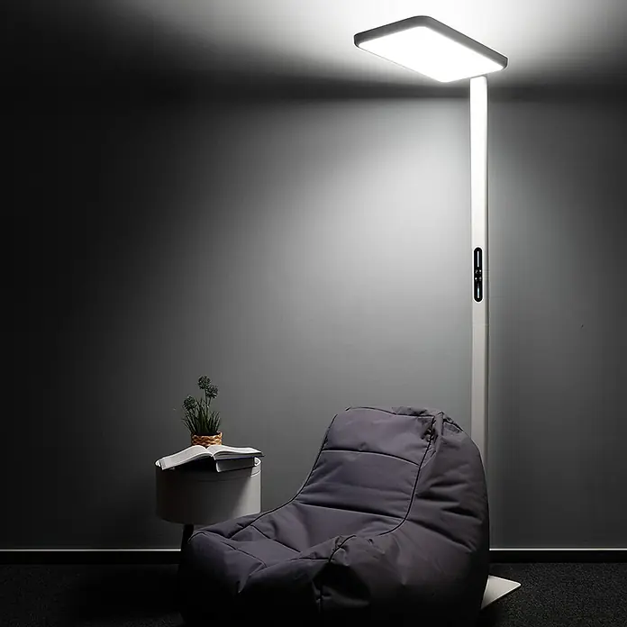 Luxula LED-Stehleuchte - 100 W, Weiß
