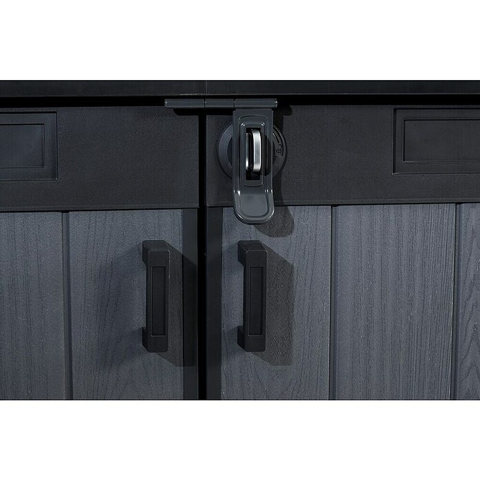 Keter Arcón Cortina Mega (Medidas ext. (An x Pr): 191 x 109 cm, Plástico, Antracita/Gris) | BAUHAUS