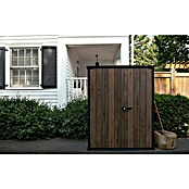 Keter Armario de jardín Deco (Medidas ext. (An x Pr): 140 x 73,6 cm, Plástico, Nogal) | BAUHAUS