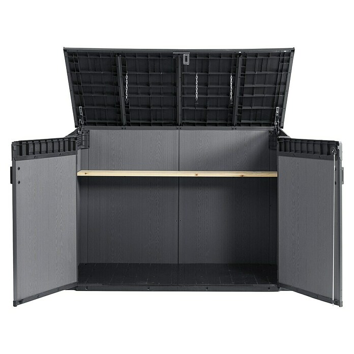 Keter Arcón Cortina Mega (Medidas ext. (An x Pr): 191 x 109 cm, Plástico, Antracita/Gris) | BAUHAUS