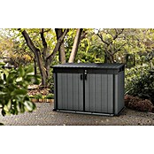Keter Truhe Cortina Mega (Außenmaß inkl. Dachüberstand (B x T): 191 x 109 cm, Kunststoff, Anthrazit/Schwarz) | BAUHAUS