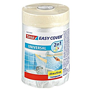 Tesa Easy Cover Plástico protector Universal (Incoloro, 25 m x 55 cm)