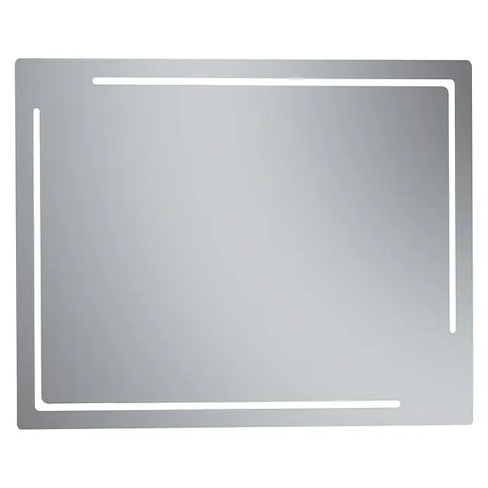 Camargue Espejo con luz Kamet - An x Al: 120 x 80 cm - Un espejo rectangular con iluminación LED, perfecto para baños o vestidores. Su diseño elegante ofrece un toque moderno.