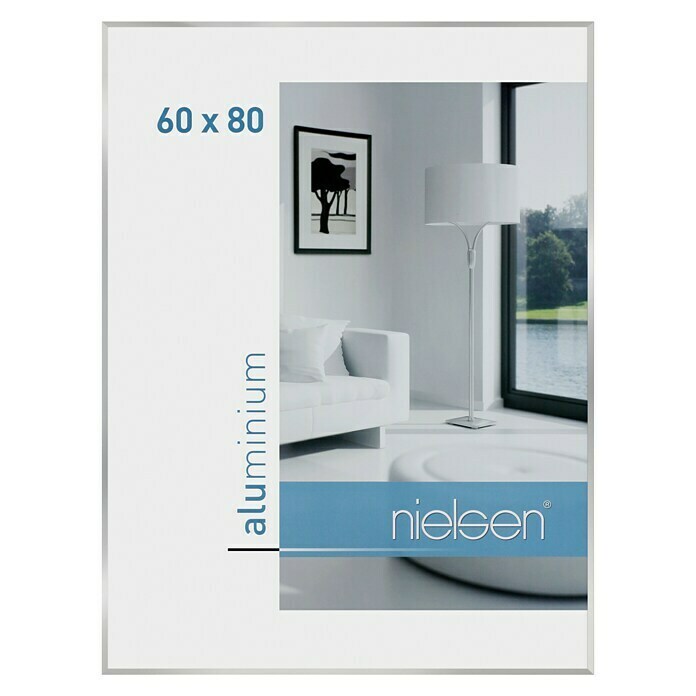 Nielsen Bilderrahmen Pixel (Silber, 60 x 80 cm, Aluminium)
