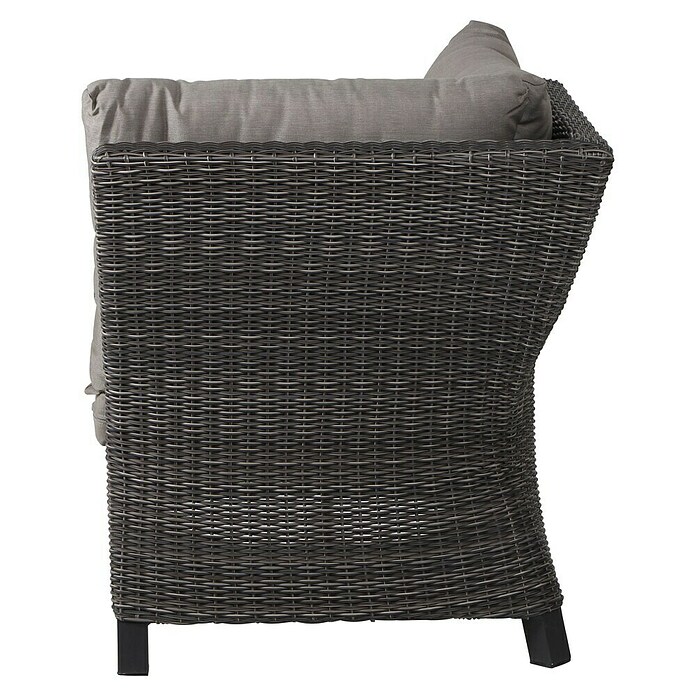 Siena Garden Corido Loungesofa-Eckelement (L x B x H: 81 x 81 x 87 mm, Charcoal Grey, Aluminium) | BAUHAUS