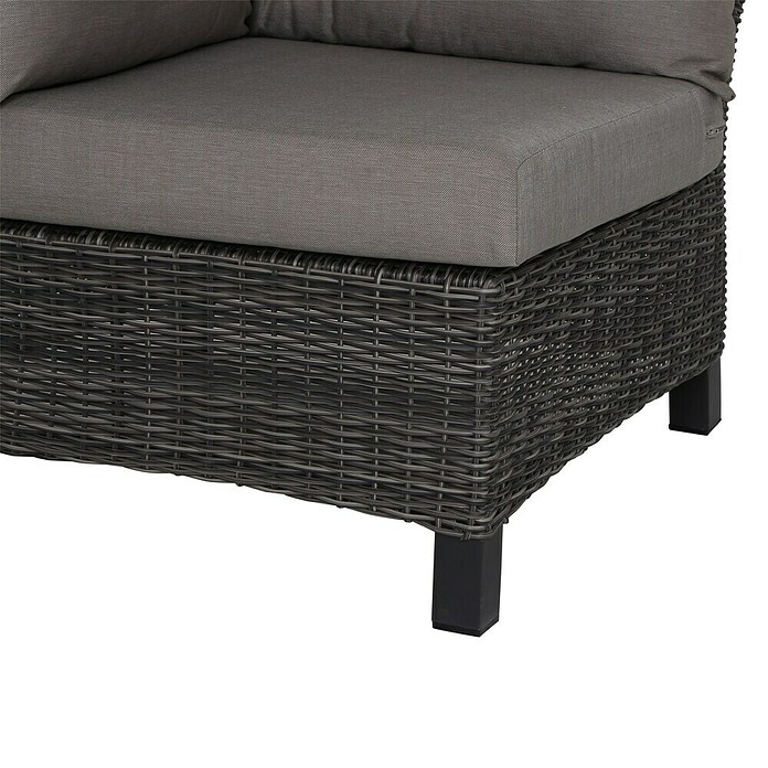 Siena Garden Corido Loungesofa-Eckelement (L x B x H: 81 x 81 x 87 mm, Charcoal Grey, Aluminium) | BAUHAUS
