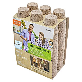 Siena Garden Anzuchttopf (Ø x H: 6 x 5,5 cm, Kokos, Natur)