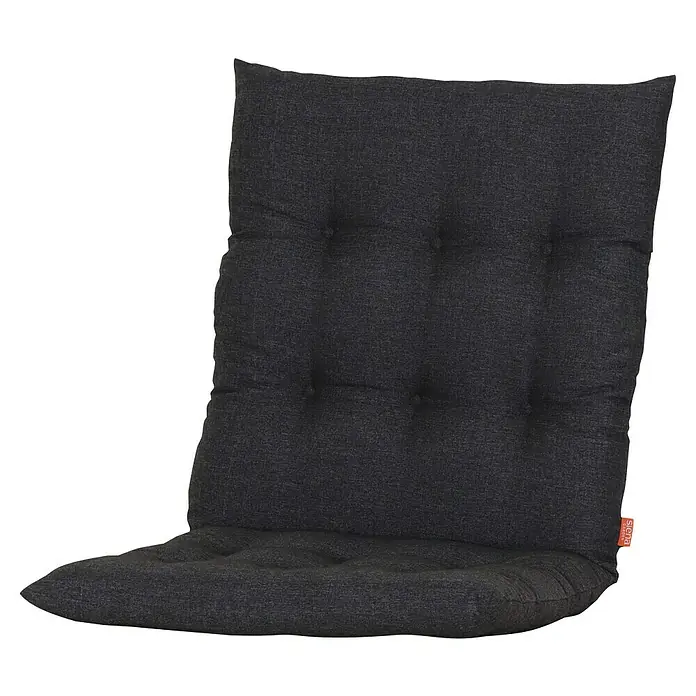 Siena Garden Atria Sitzauflage - L x B x H: 100 x 48 x 6 cm, Anthrazit, Polyester, 1 Stk. - Dunkelgraues, gestepptes Stuhlkissen aus strapazierfähigem Stoff für Komfort.