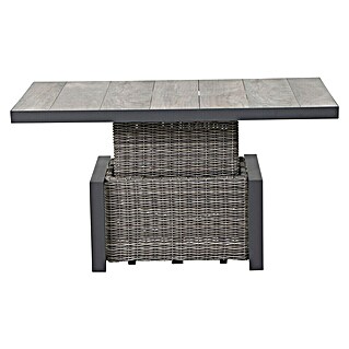 Siena Garden Corido Garten-Loungetisch (L x B x H: 130 x 75 x 71 cm, Washed Grey, Max. Personenzahl: 4 Stk.)