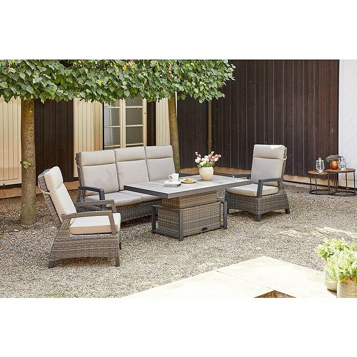 Siena Garden Corido Garten-Loungetisch (L x B x H: 160 x 90 x 71 cm, Washed Grey, Max. Personenzahl: 6 Stk.) | BAUHAUS