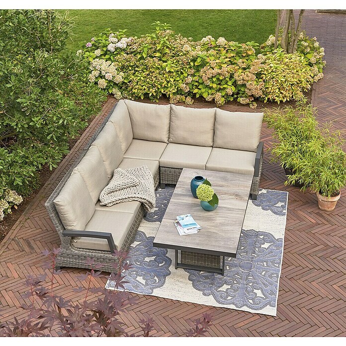 Siena Garden Corido Garten-Loungetisch (L x B x H: 160 x 90 x 71 cm, Washed Grey, Max. Personenzahl: 6 Stk.) | BAUHAUS