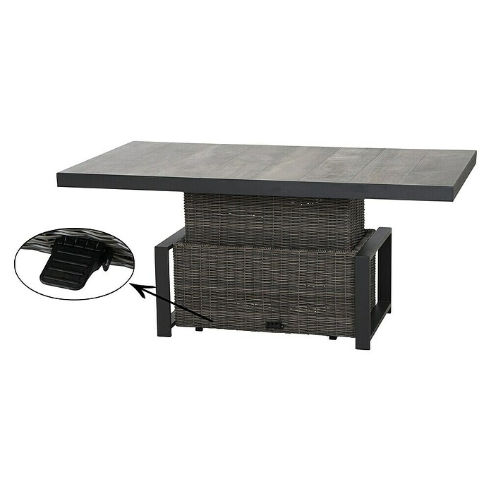Siena Garden Corido Garten-Loungetisch (L x B x H: 160 x 90 x 71 cm, Washed Grey, Max. Personenzahl: 6 Stk.) | BAUHAUS